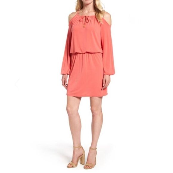 Michael Kors Sz PM Jersey Cold Shoulder Dress NWT - Picture 1 of 8